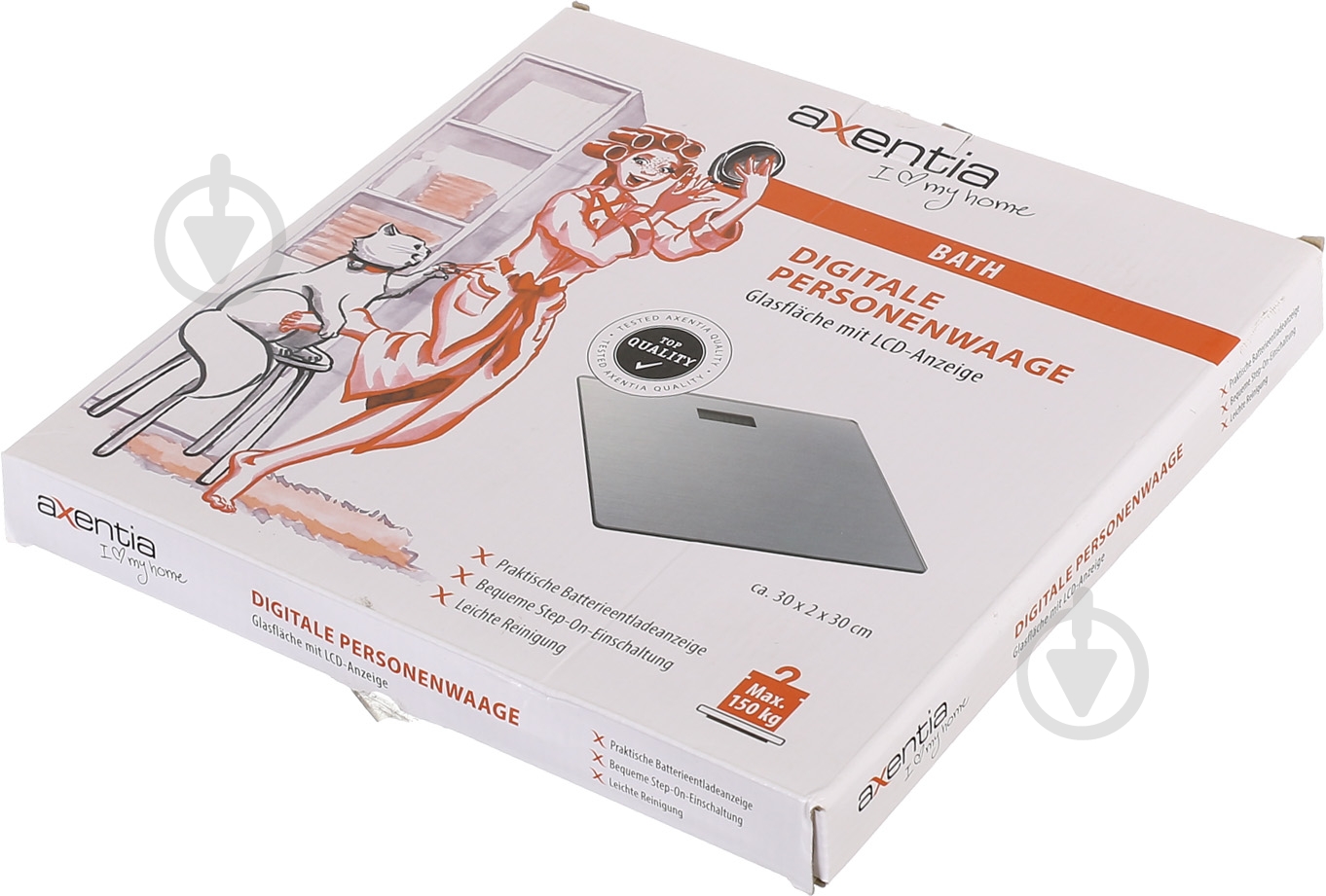 Весы напольные Axentia 129096 стекло ЖК - фото 3 Весы напольные Axentia 129096 стекло ЖК - фото 3