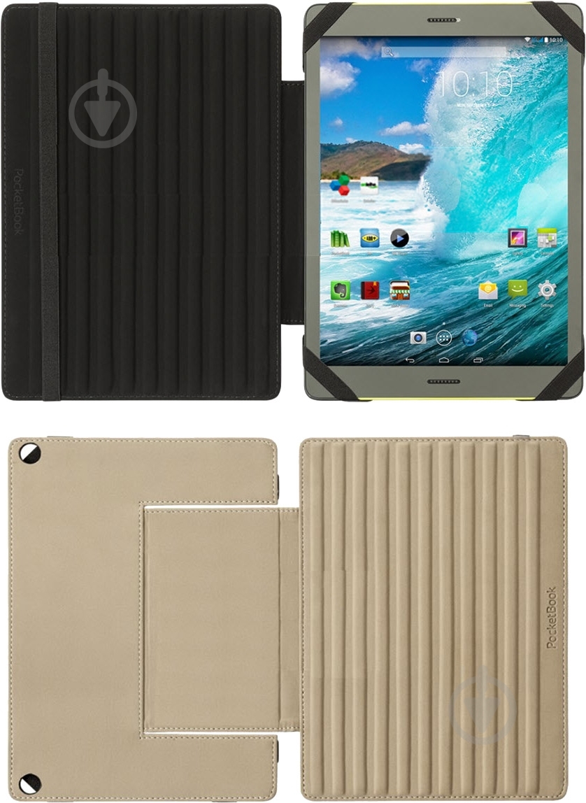 Чохол PocketBook 2-Sided Case beige (PBPUC-S4-70-2S-BK-BE) - фото 5