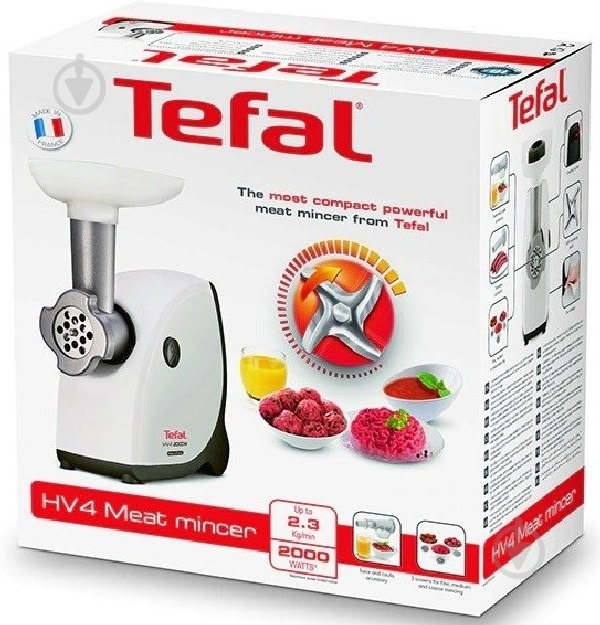 Мясорубка Tefal HV4 NE445138 - фото 5 Мясорубка Tefal HV4 NE445138 - фото 5