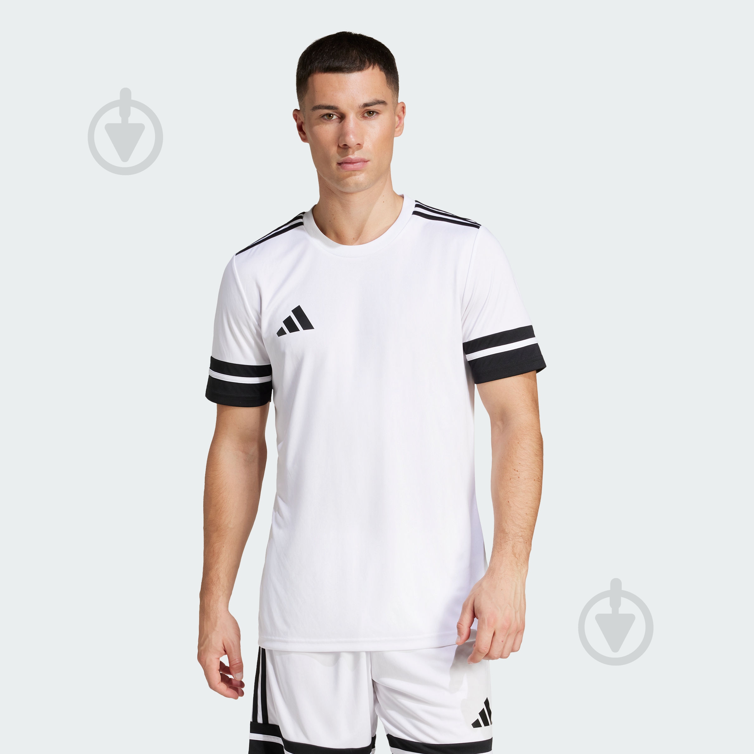 Футболка Adidas SQUA25 JSY M JG5835 р.L білий - фото 1 Футболка Adidas SQUA25 JSY M JG5835 р.L білий - фото 1