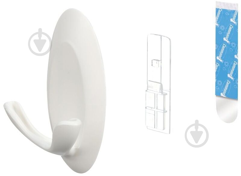 Крючок двойной для ванной комнаты Command 17087QB - фото 2