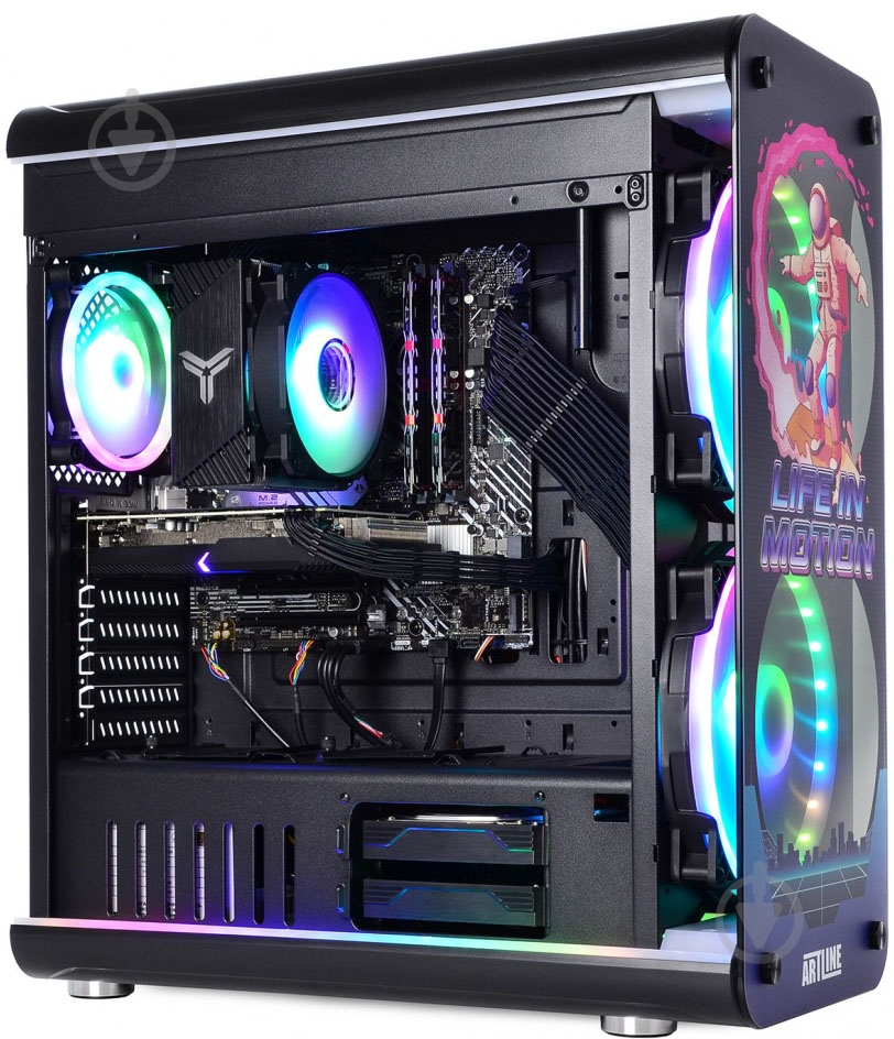 Компьютер Artline Overlord NEON (NEONv41) black - фото 9