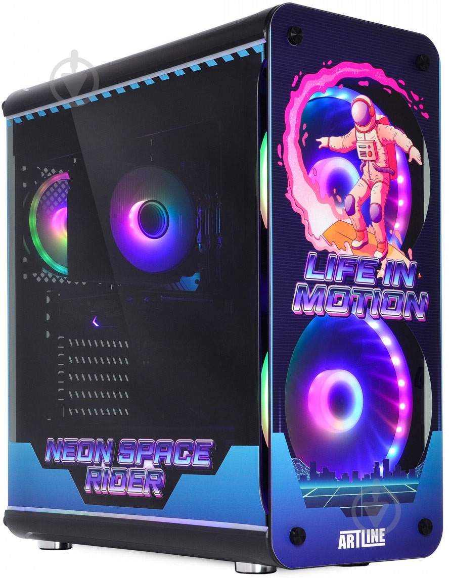 Компьютер Artline Overlord NEON (NEONv41) black - фото 1