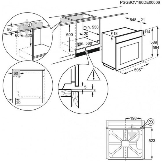 Духова шафа Zanussi ZOB21601BV - фото 2