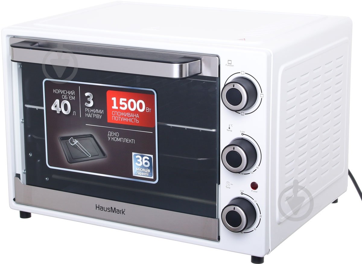 Электрическая печь HausMark EOI-4015WH - фото 1