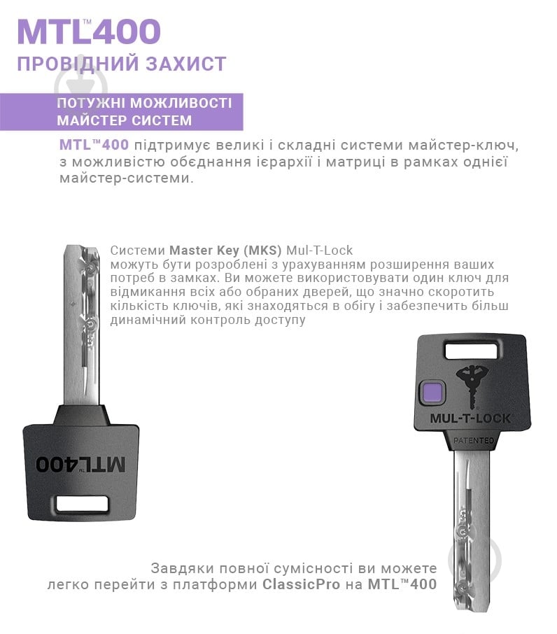 Цилиндр Mul-T-Lock MTL400/ClassicPro 40x50 ключ-ключ 90 мм латунь - фото 8 Цилиндр Mul-T-Lock MTL400/ClassicPro 40x50 ключ-ключ 90 мм латунь - фото 8
