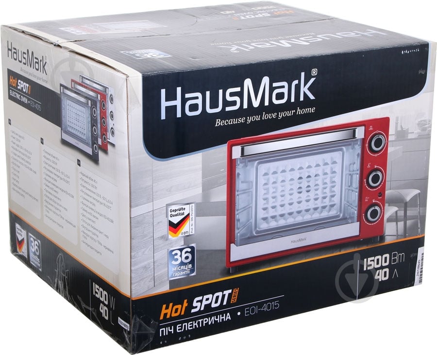 Электрическая печь HausMark EOI-4015RD - фото 9 Электрическая печь HausMark EOI-4015RD - фото 9