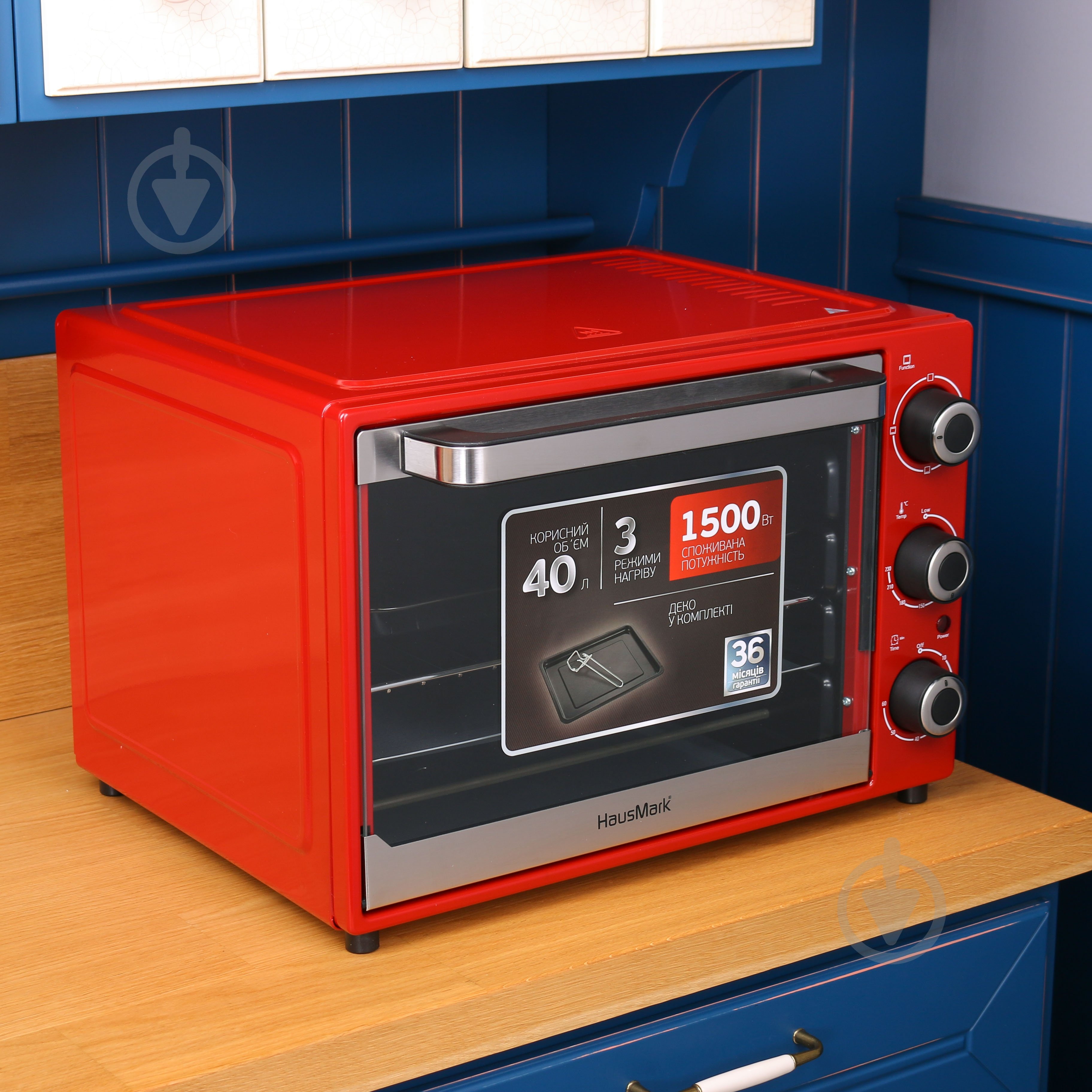 Электрическая печь HausMark EOI-4015RD - фото 5 Электрическая печь HausMark EOI-4015RD - фото 5