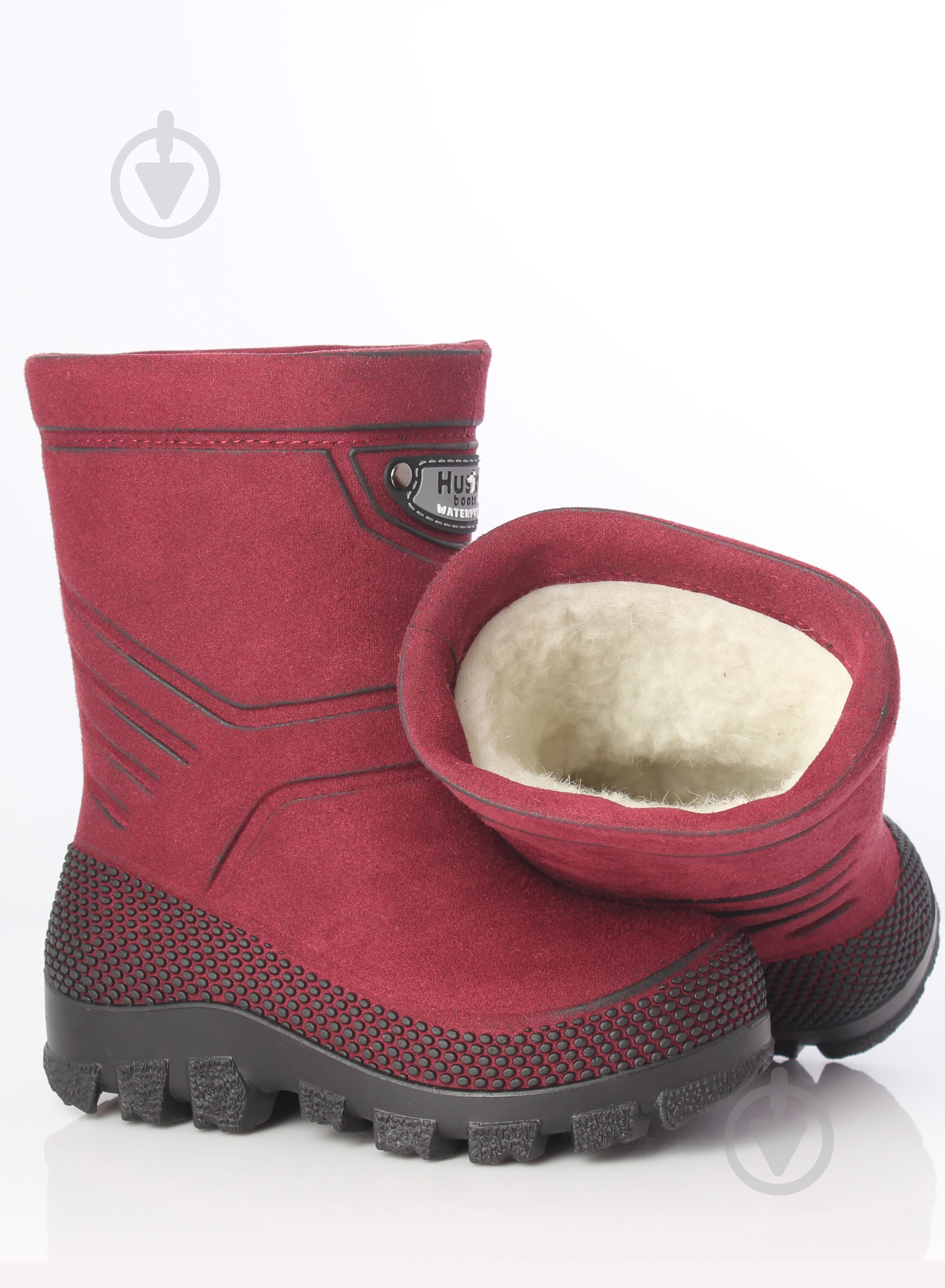 Чоботи зимові для дівчаток Alisa Line Husky розмір 33 бордовий перламутр - фото 2