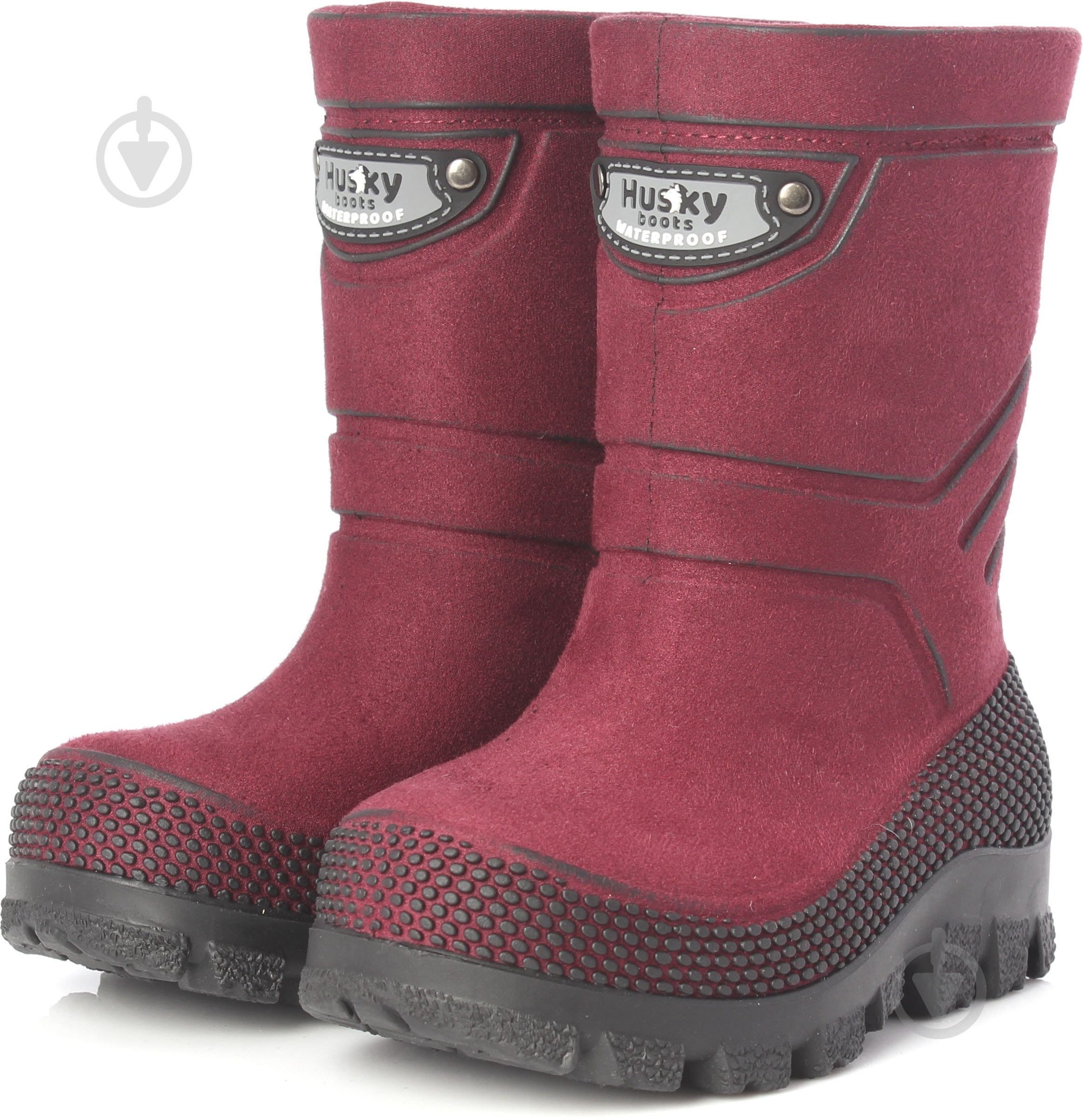 Чоботи зимові для дівчаток Alisa Line Husky розмір 33 бордовий перламутр - фото 1