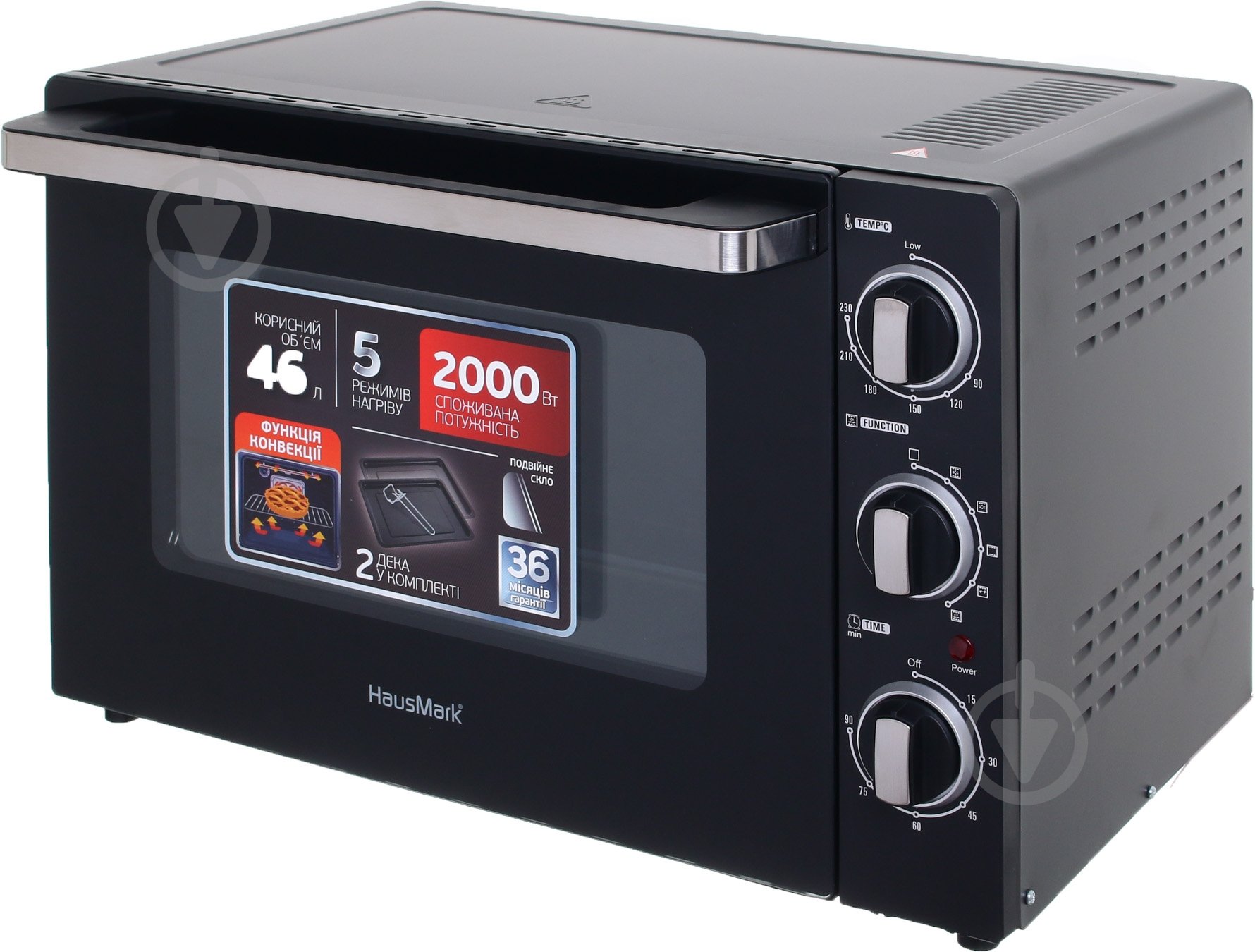 Электрическая печь HausMark EOI-4620BK - фото 1