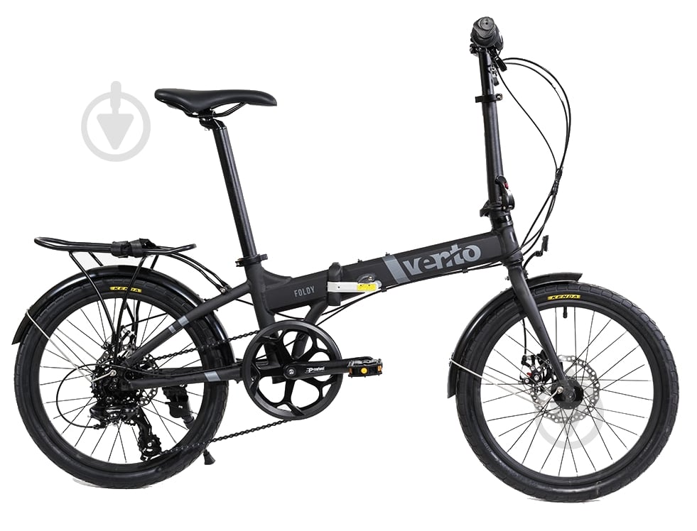 Велосипед Vento 20" 10"(25 см) FOLDY 118401 чорний - фото 1