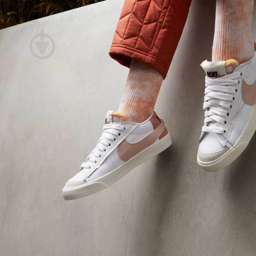 Кросівки жіночі демісезонні Nike BLAZER LOW '77 JUMBO DQ1470-102 р.39 білі - фото 10
