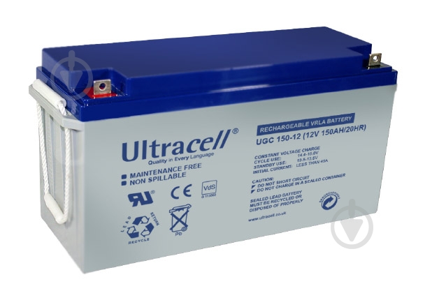 Аккумулятор Ultracell UCG150-12, 12В, 150Ач 1571668841124 - фото 1