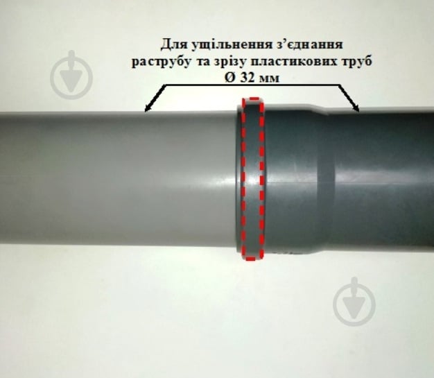 Муфта канализационная кольцевая Water-Gum однобортная d32 мм 2 шт. - фото 3