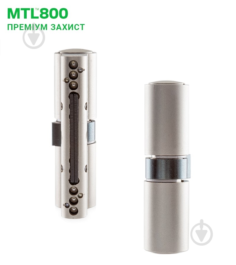Цилиндр Mul-T-Lock MTL800/MT5+ 40x60 ключ-ключ 100 мм никель сатин - фото 6