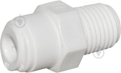 Муфта белая Aquafilter 1/4" НР х 1/4" под трубку - фото 1