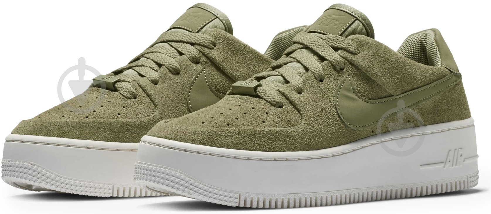 Кроссовки женские демисезонные Nike AIR FORCE 1 SAGE LOW AR5339-200 р.37,5 зеленые - фото 3