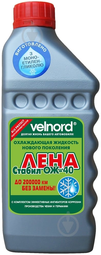 Антифриз Velnord Лена Стабил ОЖ-40 готовый 1 л - фото 1