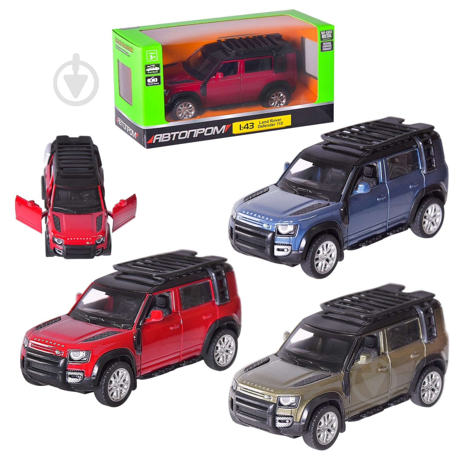ᐉ Мини-модель Автопром 1:43 Land Rover Defender 110 (2020) 4356