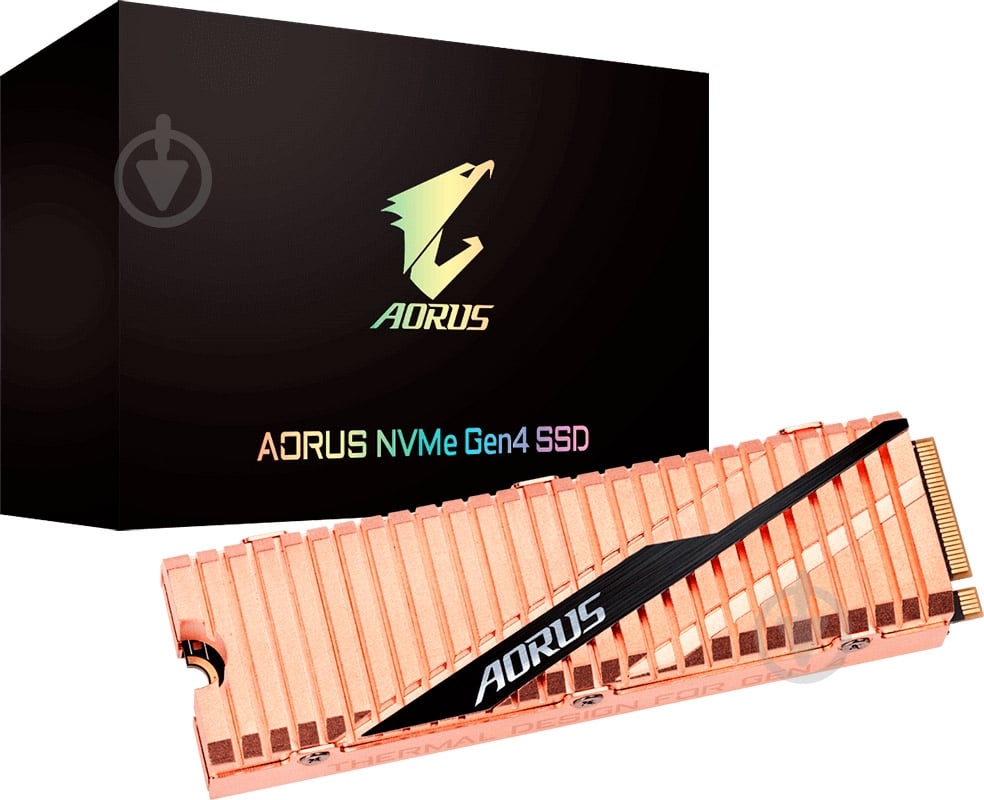 SSD-накопичувач Gigabyte AORUS 500GB M.2 PCI Express 4.0x4 3D TLC (GP-ASM2NE6500GTTD) - фото 1 SSD-накопичувач Gigabyte AORUS 500GB M.2 PCI Express 4.0x4 3D TLC (GP-ASM2NE6500GTTD) - фото 1