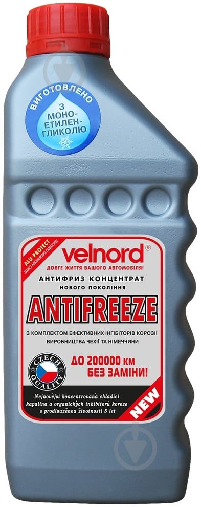 Антифриз Velvana - 40°С концентрат 1 л синий - фото 1