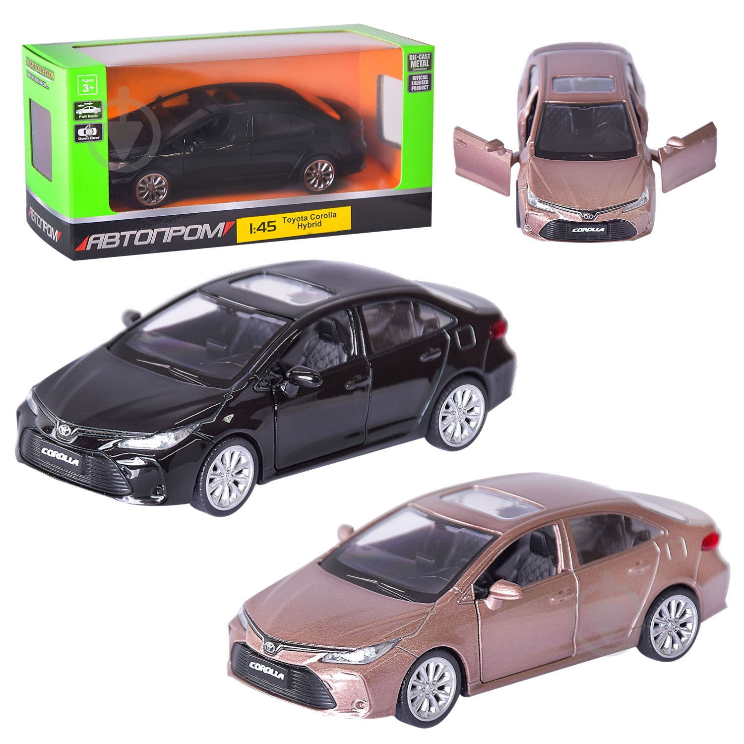 ᐉ Мини-модель Автопром 1:43 Toyota Corolla Hybrid 4359 • Купить в