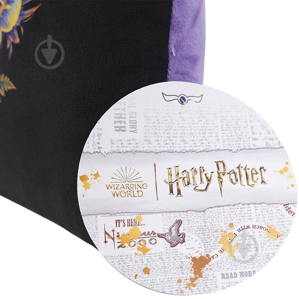 Подушка декоративна WP Merchandise Harry Potter Collection квіти Гоґвардс різнокольоровий принт FRMPILLOW24BKHA03 - фото 5