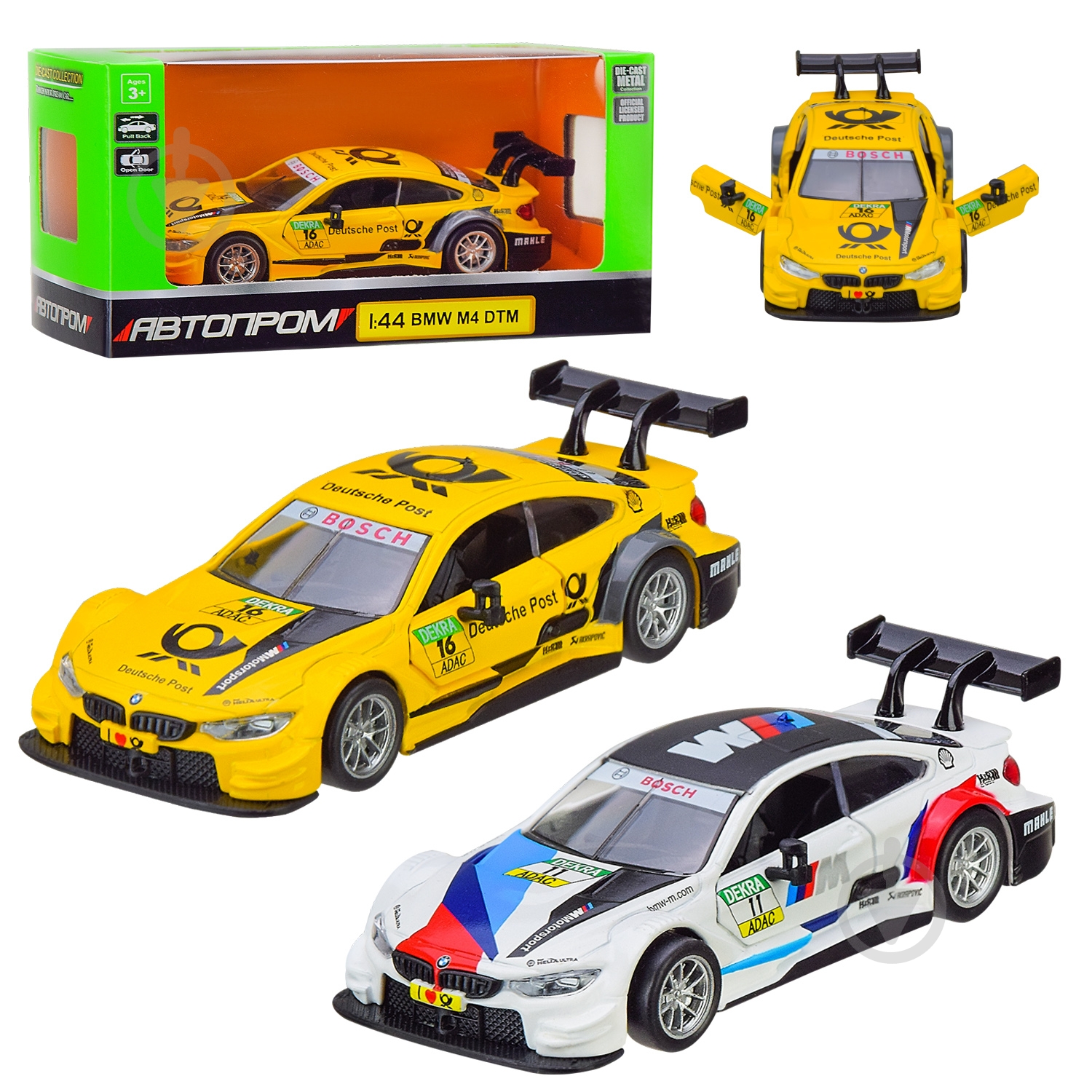 Мини-модель Автопром 1:43 BMW M4 DTM 4367 - фото 1