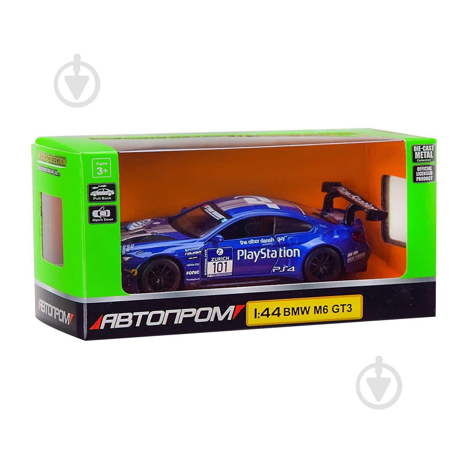 Міні-модель Автопром 1:43 BMW M6 GT3 4369 - фото 2 Міні-модель Автопром 1:43 BMW M6 GT3 4369 - фото 2