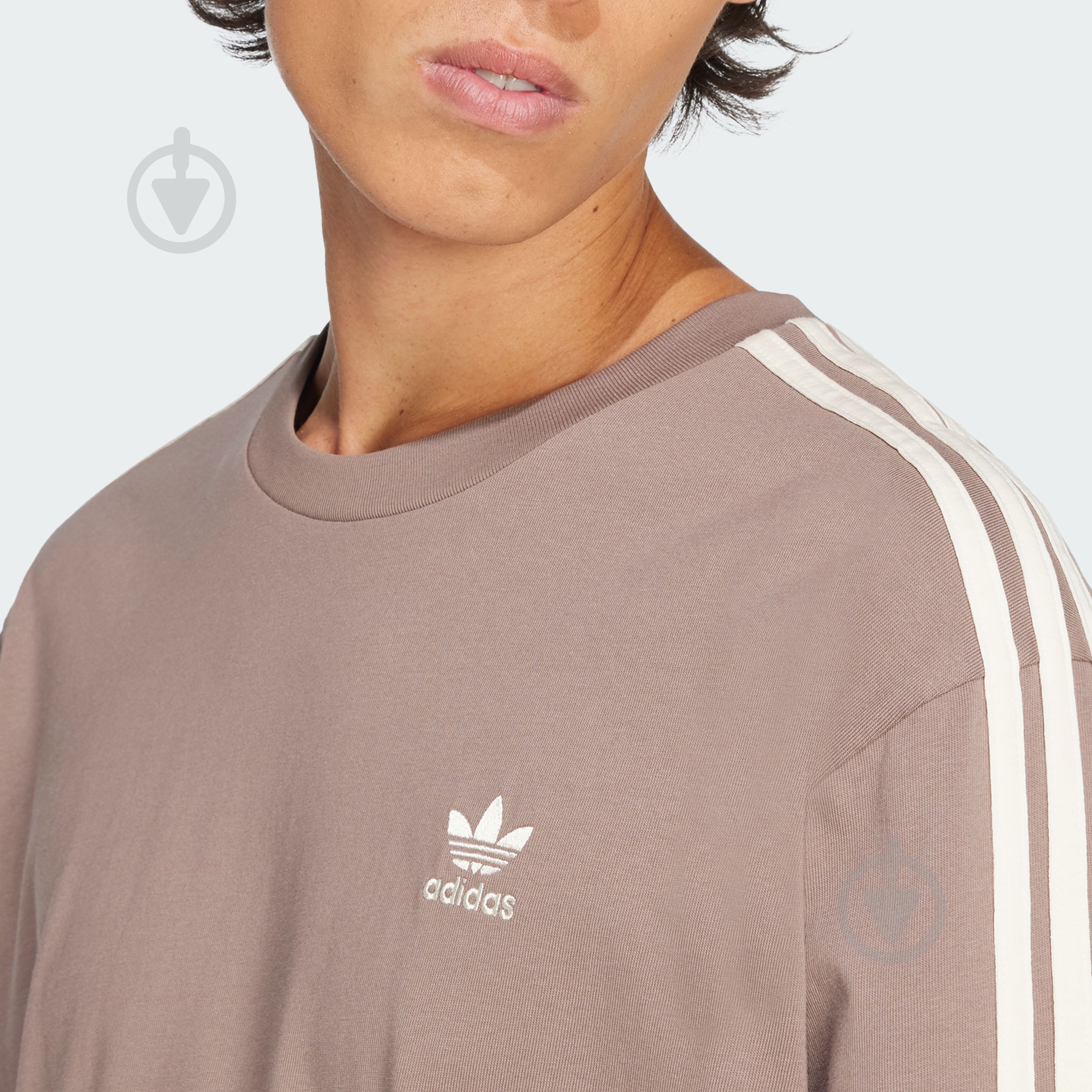 Футболка Adidas Oversize tee JP1058 р.M коричневый - фото 3