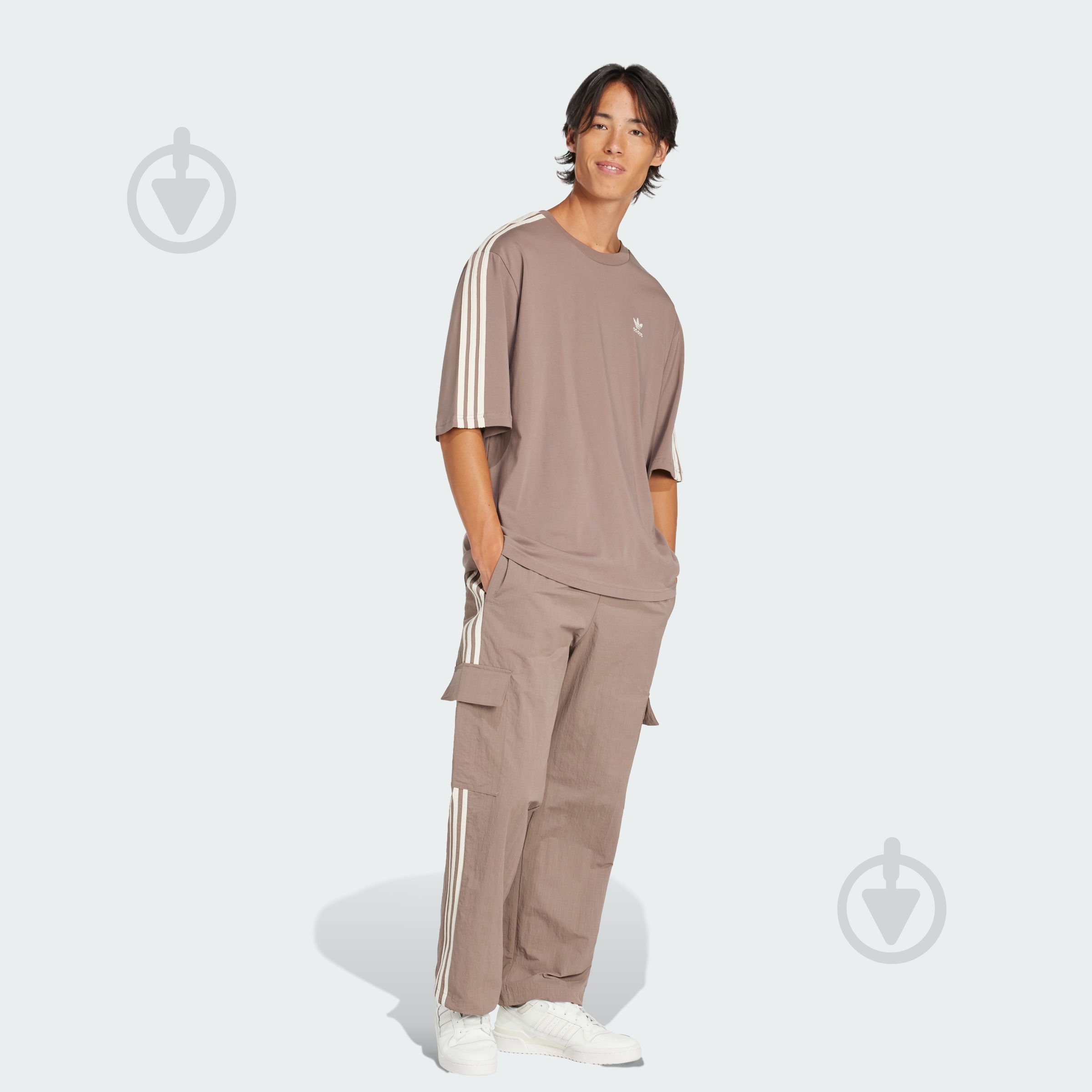 Футболка Adidas Oversize tee JP1058 р.M коричневый - фото 5