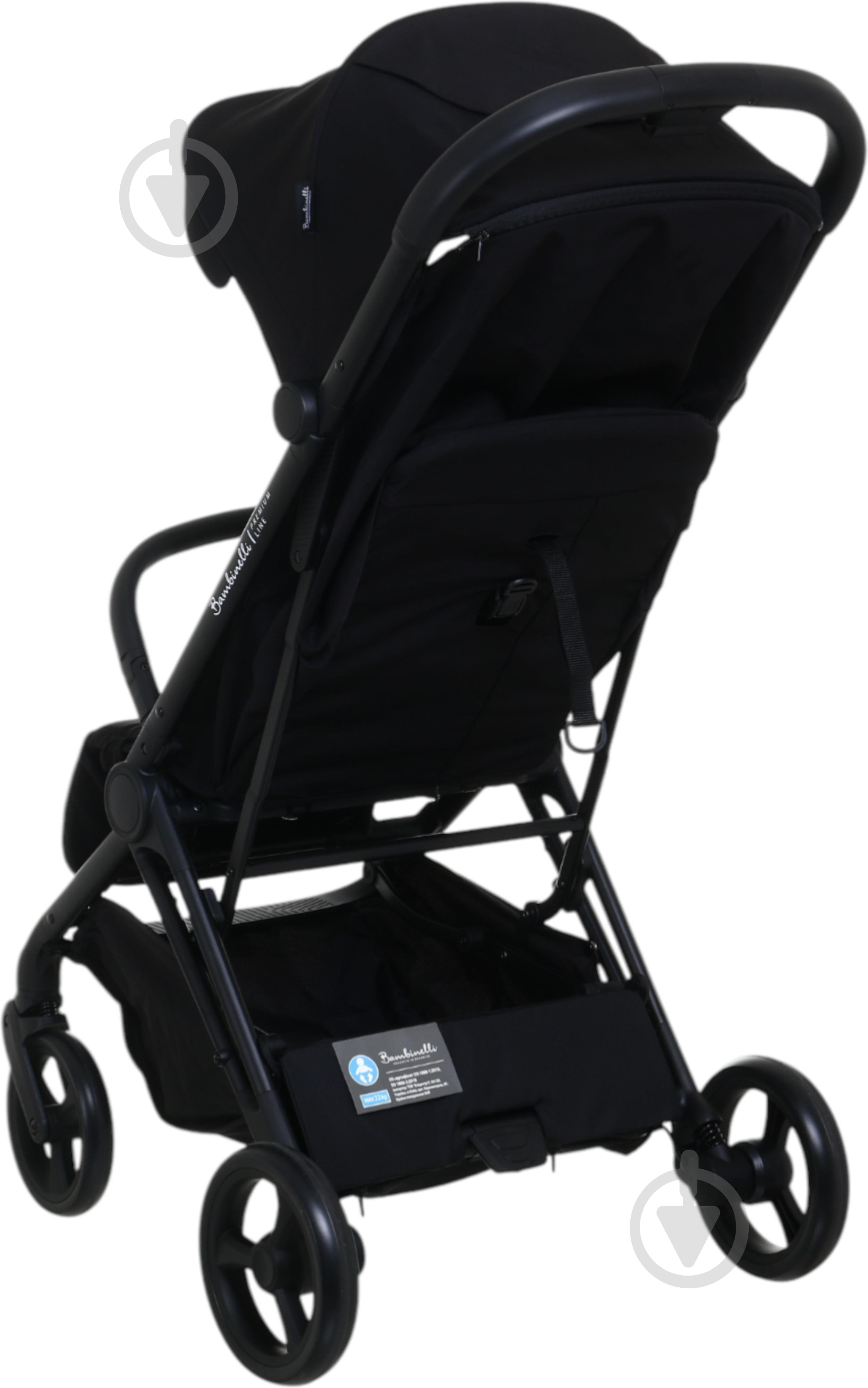 Коляска прогулочная Bambinelli Nova черный - фото 4 Коляска прогулочная Bambinelli Nova черный - фото 4