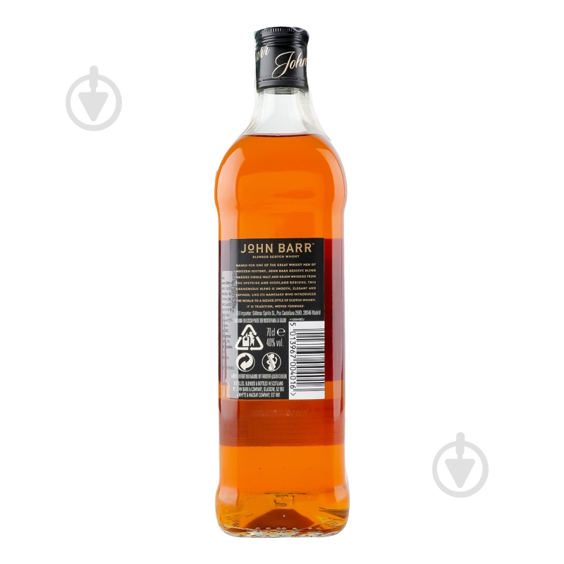 Бурбон John Barr 40% шотландське Reserve Blend 0,7 л - фото 5