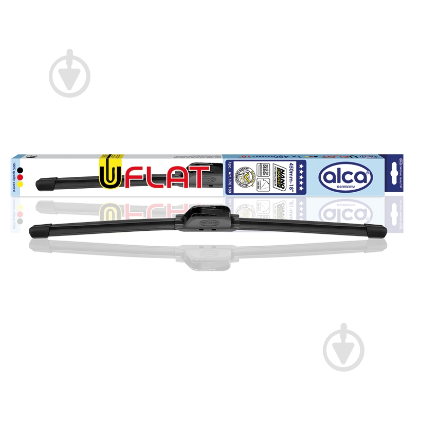 Щетка стеклоочистителя Alca U-FLAT 18" 450 мм 1 шт. - фото 1 Щетка стеклоочистителя Alca U-FLAT 18" 450 мм 1 шт. - фото 1