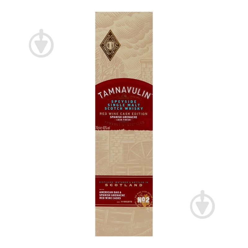 Виски Tamnavulin 40% Spanish Grenache Red wine cask edition 0,7 л - фото 2 Виски Tamnavulin 40% Spanish Grenache Red wine cask edition 0,7 л - фото 2