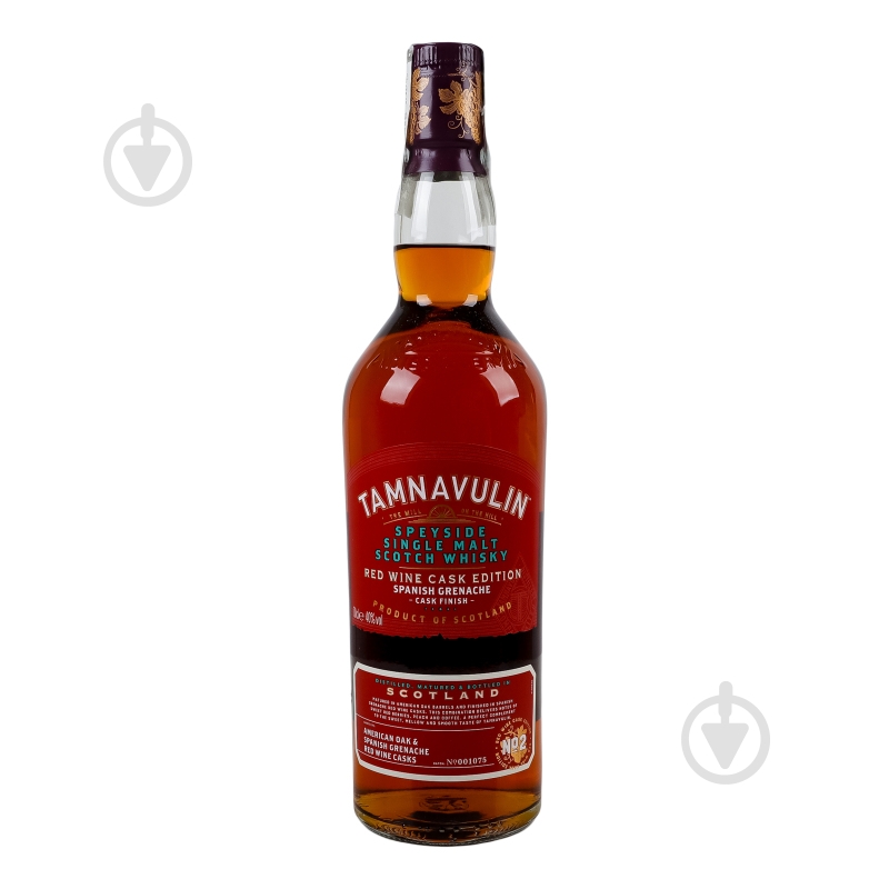 Виски Tamnavulin 40% Spanish Grenache Red wine cask edition 0,7 л - фото 3 Виски Tamnavulin 40% Spanish Grenache Red wine cask edition 0,7 л - фото 3