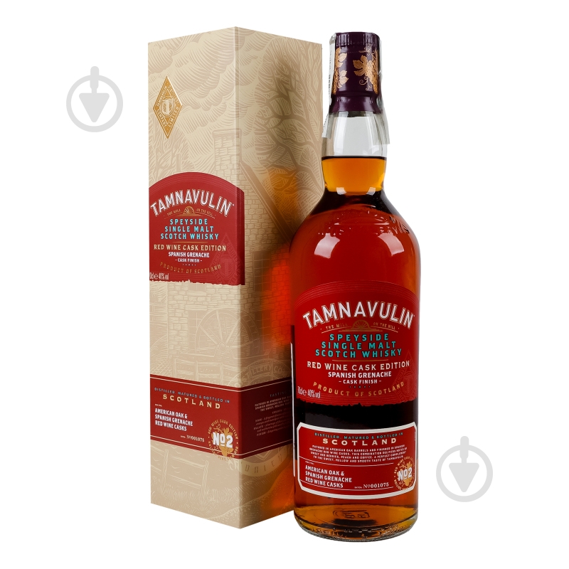Виски Tamnavulin 40% Spanish Grenache Red wine cask edition 0,7 л - фото 1 Виски Tamnavulin 40% Spanish Grenache Red wine cask edition 0,7 л - фото 1