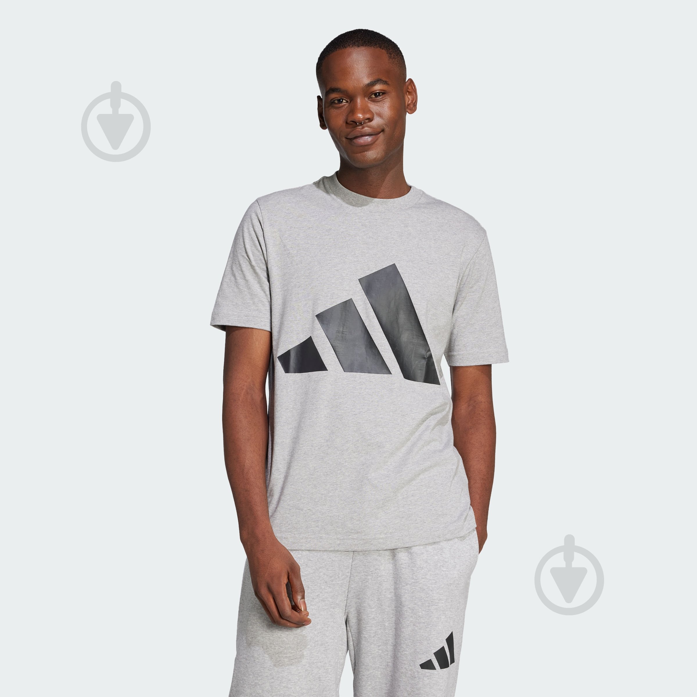 Футболка Adidas M BL SJ T JE8948 р.M серый - фото 1 Футболка Adidas M BL SJ T JE8948 р.M серый - фото 1