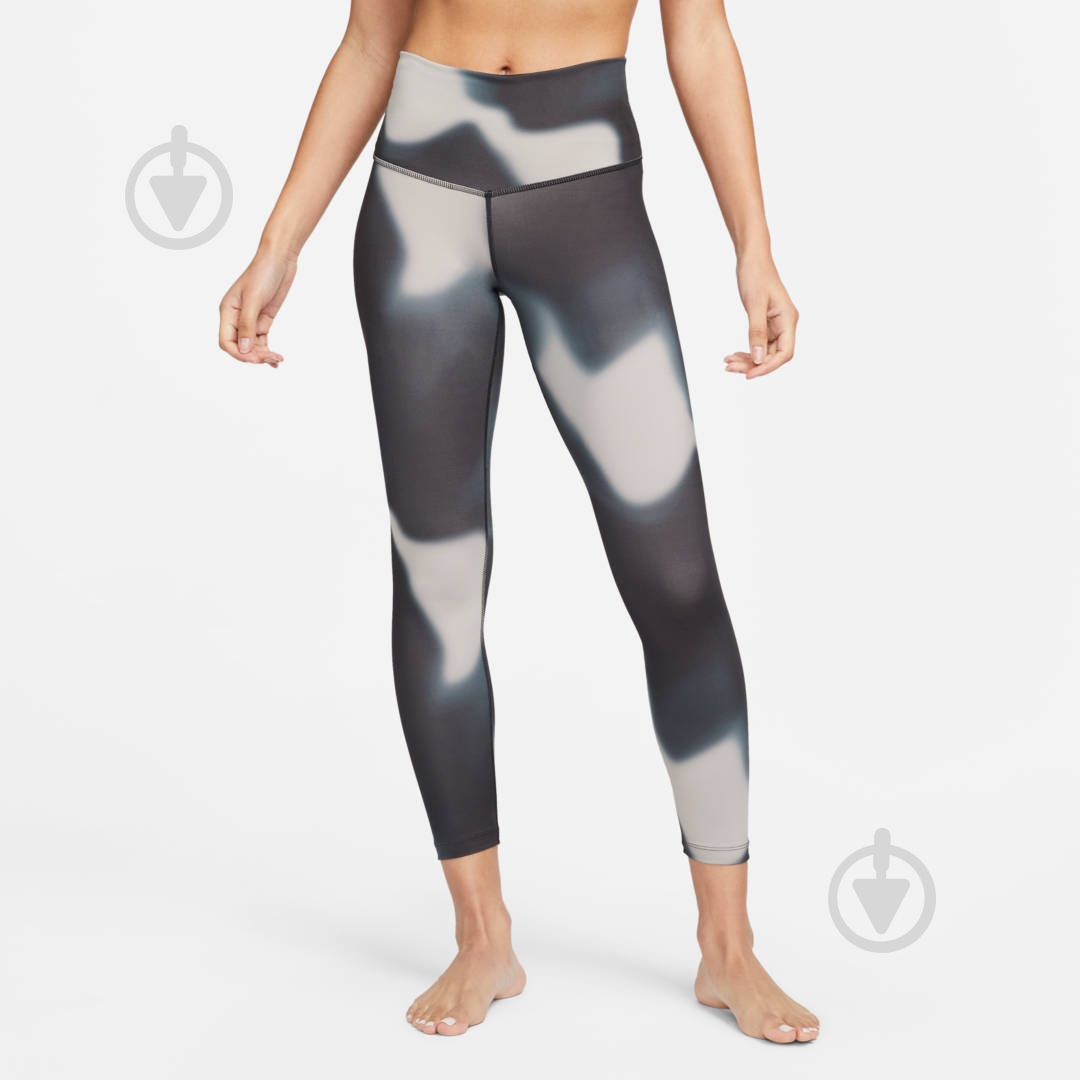 Лосины Nike DM7015-070 р.M черный меланж - фото 1