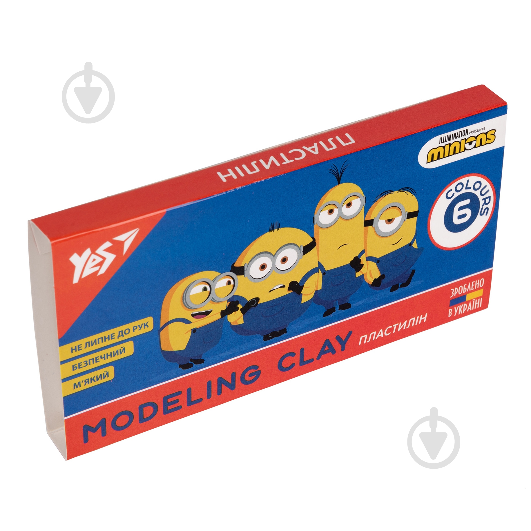 Пластилин Minions 6 цветов 120 г YES - фото 1