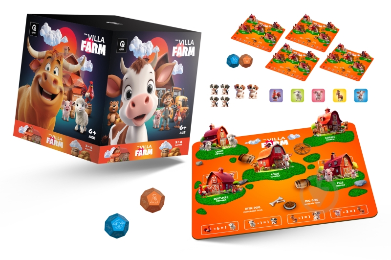 Игра настольная qbee The Villa Farm QB701-006 - фото 1 Игра настольная qbee The Villa Farm QB701-006 - фото 1