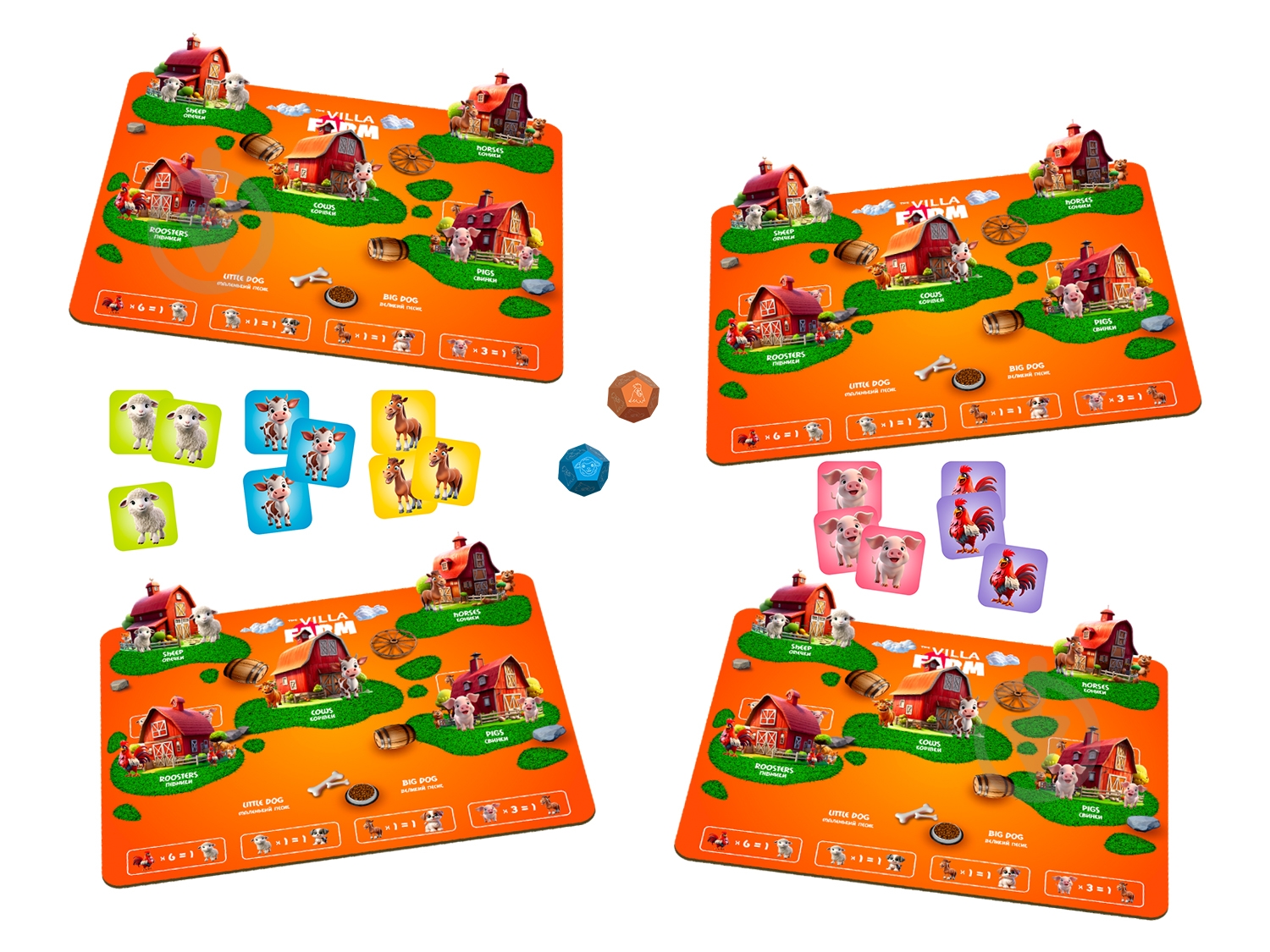 Игра настольная qbee The Villa Farm QB701-006 - фото 4 Игра настольная qbee The Villa Farm QB701-006 - фото 4