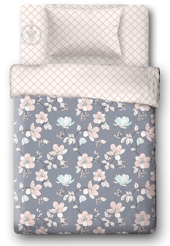 Комплект постельного белья Cool flowers 1,5 - фото 1