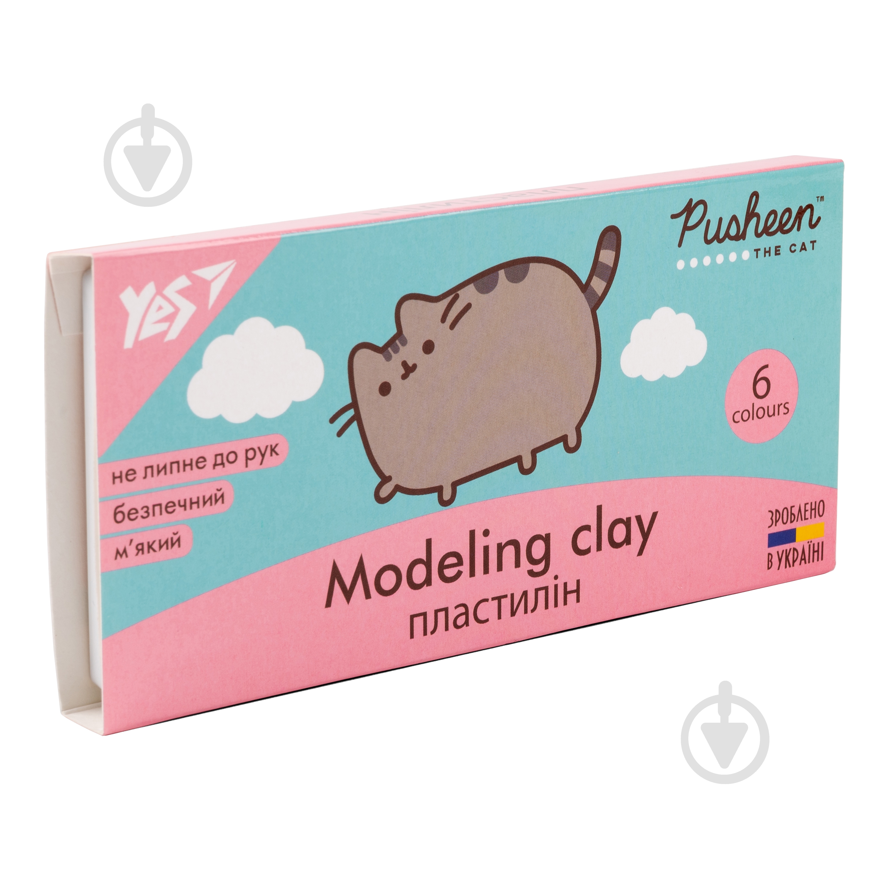 Пластилин Pusheen 6 цветов 120 г YES - фото 1 Пластилин Pusheen 6 цветов 120 г YES - фото 1