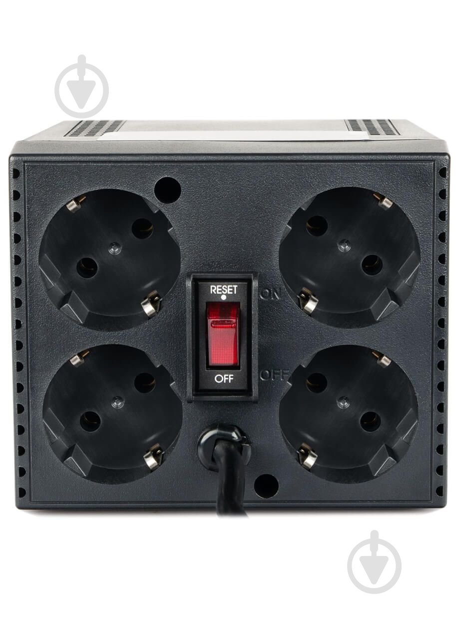 Стабілізатор напруги Powercom TCA-1200 Black - фото 2