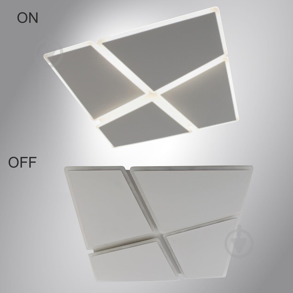 Люстра потолочная ESLLSE AERO 4S 70 Вт 455х455х57 мм 4x70 Вт LED-модуль белый 10458 - фото 3