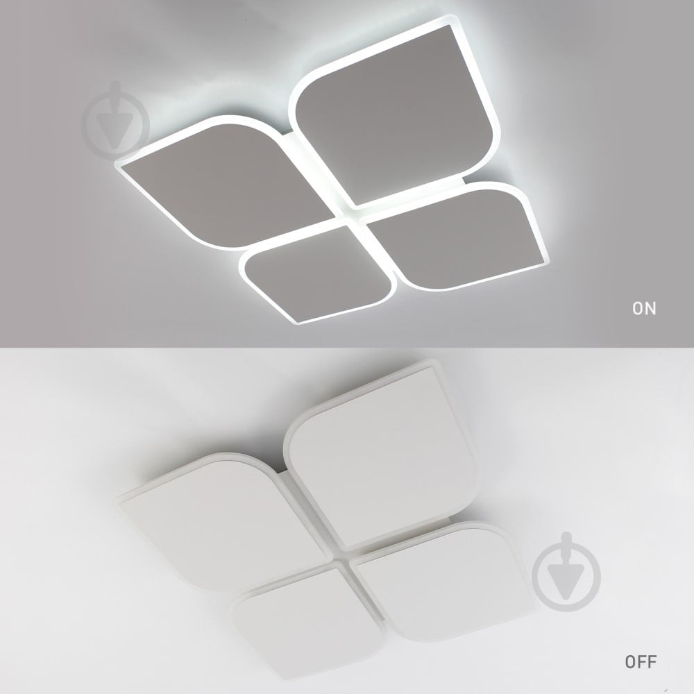 Люстра світлодіодна ESLLSE AERO 4F 70 Вт 455х455х57 мм 4x70 Вт LED-модуль білий 10457 - фото 3