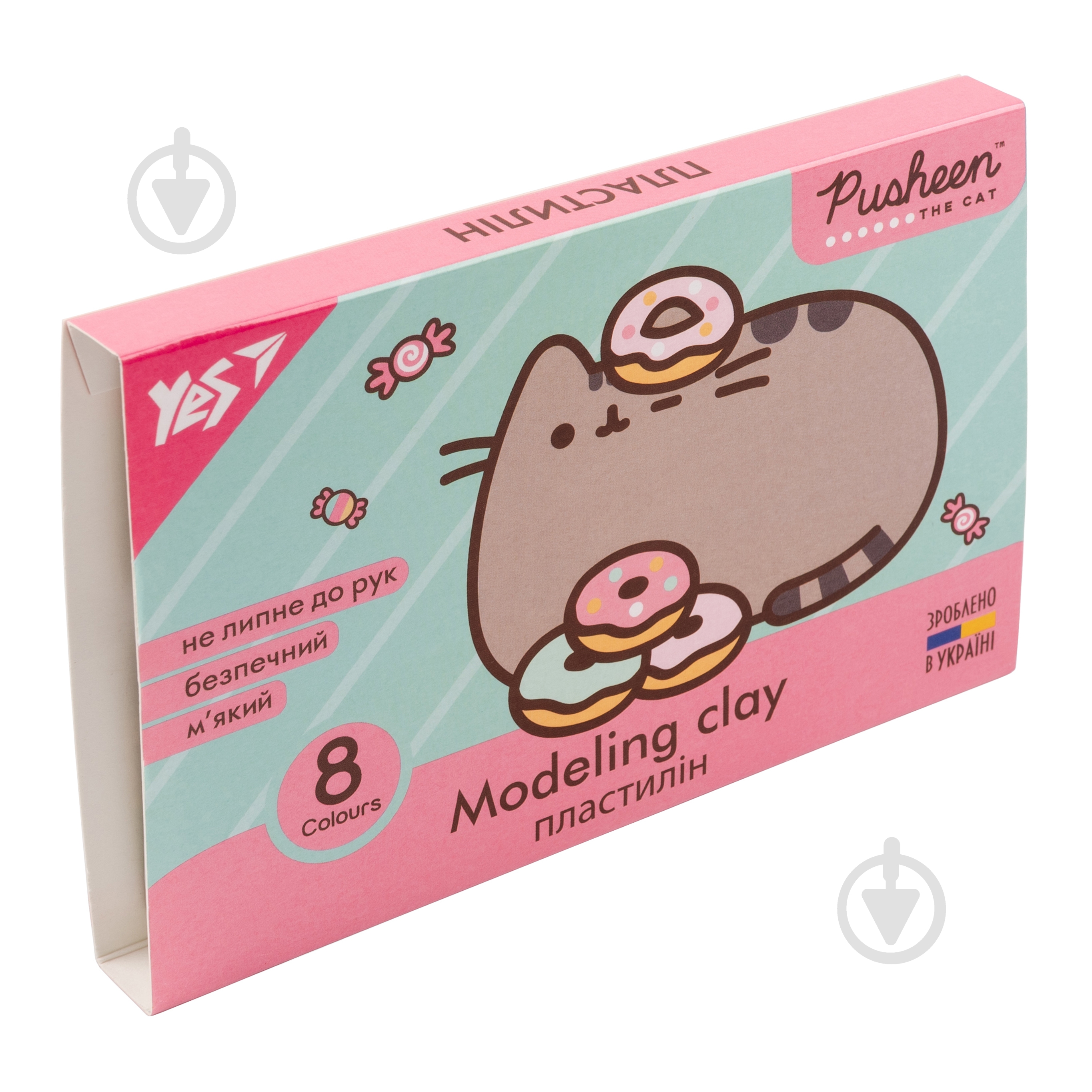 Пластилин Pusheen 8 цветов 160 г YES - фото 1 Пластилин Pusheen 8 цветов 160 г YES - фото 1