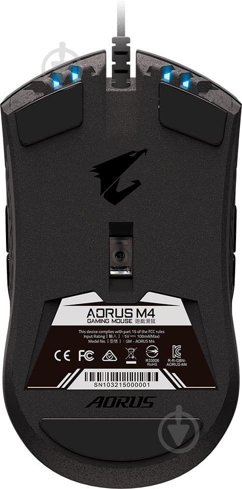 Мышь Gigabyte AORUS M4 black - фото 7